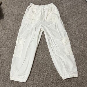 Zara Kids White Casual Cargo Pants